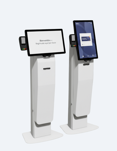 Kioscos de autopago con terminal de pago digital integrado para empresas
