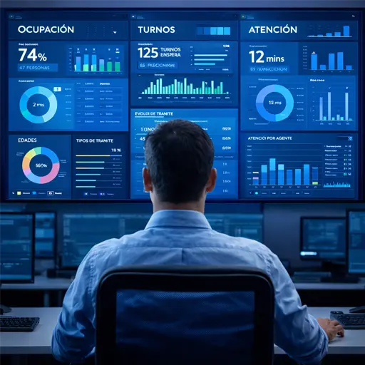 Analítica, panel de control, ocupación, monitoreo de servicio, inteligencia operativa